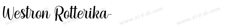 Westron Rotterika字体转换